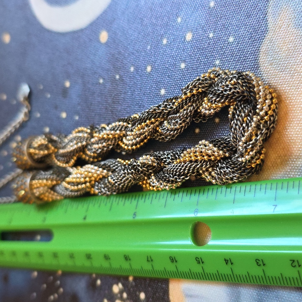 Touchstone Crystals Swarovski Twisted Metals Necklace - Picture 7 of 7